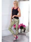 Leopard print sports leggings H006 - Online store - Boutique